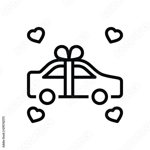 Black line icon for newly 