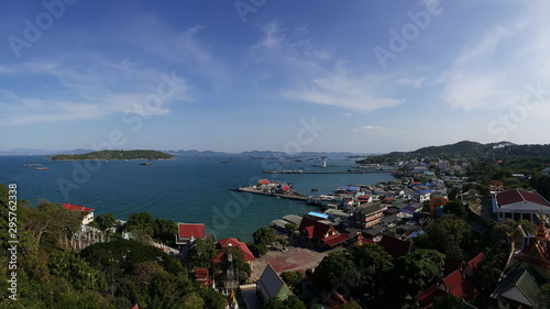 Schilderij op canvas view point of sichang island, Chonburi, Thailand