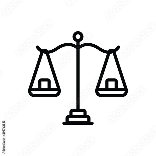 Black line icon for reasonable 