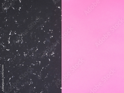 Black concrete background with pink canvas