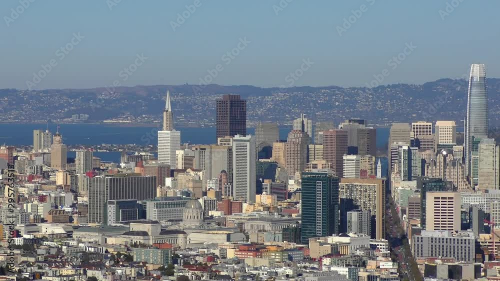 San Francisco as seen from Twin Peaks, California, circa October 2018 San Francisco as seen from Twin Peaks, California, circa October 2018