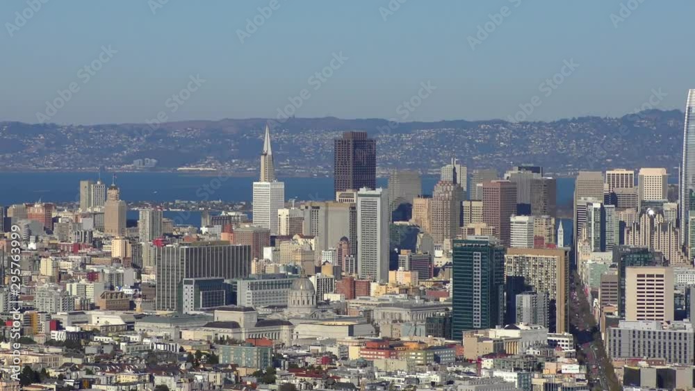 San Francisco as seen from Twin Peaks, California, circa October 2018 San Francisco as seen from Twin Peaks, California, circa October 2018