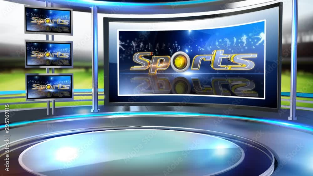 Sports   3D rendering background is perfect for any type of news or information presentation. The background features a stylish and clean layout 