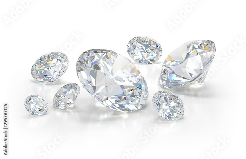 Lots of beautiful diamonds photo