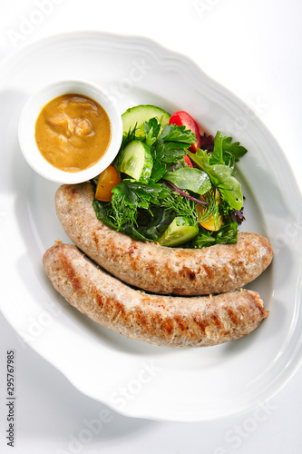 Munich Sausages for Frying Made from Pork and Beef