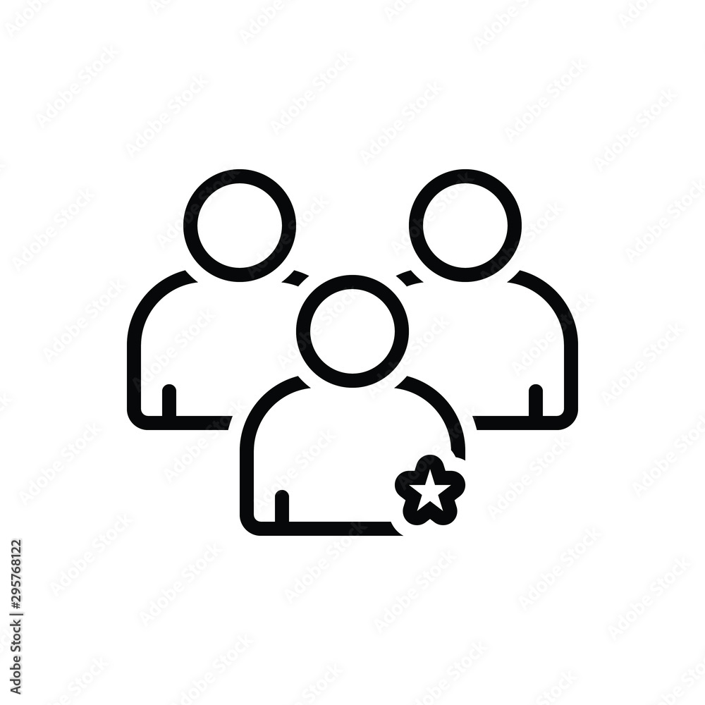 Black line icon for importance Black line icon for importance