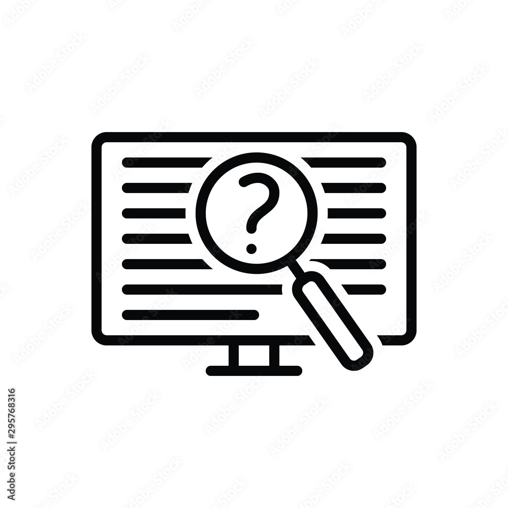 Black line icon for often Black line icon for often