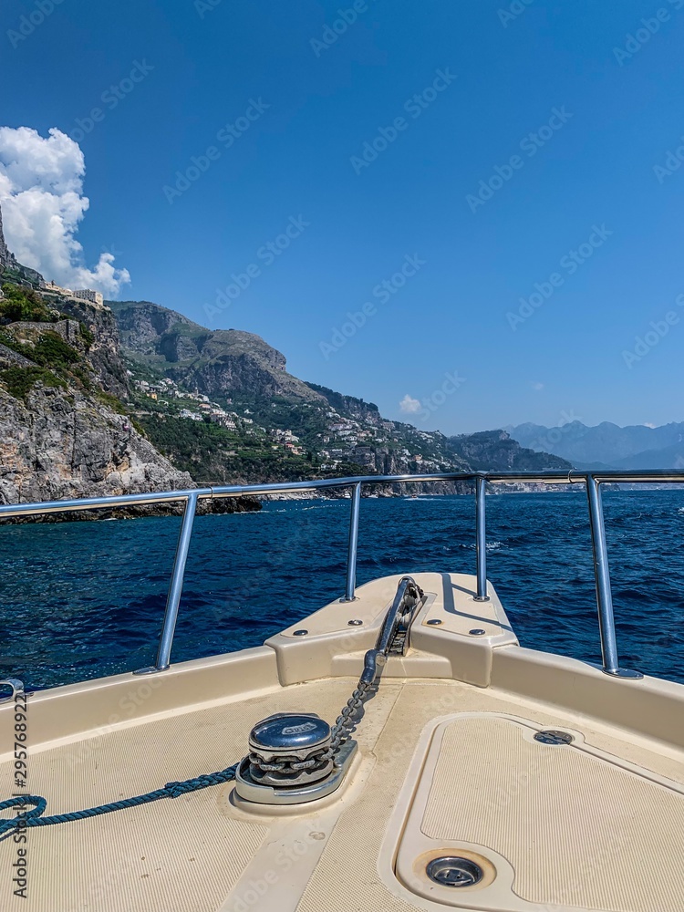 Travelling down the amalfi coast italy 