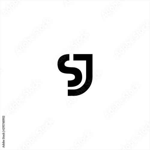 S and J initial logo. JS initial monogram logotype. SJ - Vector design element or icon.