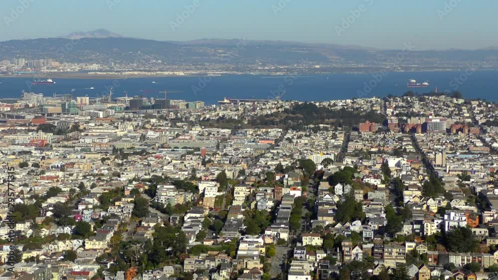 San Francisco Skyline as seen from Twin Peaks in San Francisco, California, USA, 2018 San Francisco Skyline as seen from Twin Peaks in San Francisco, California, USA, 2018