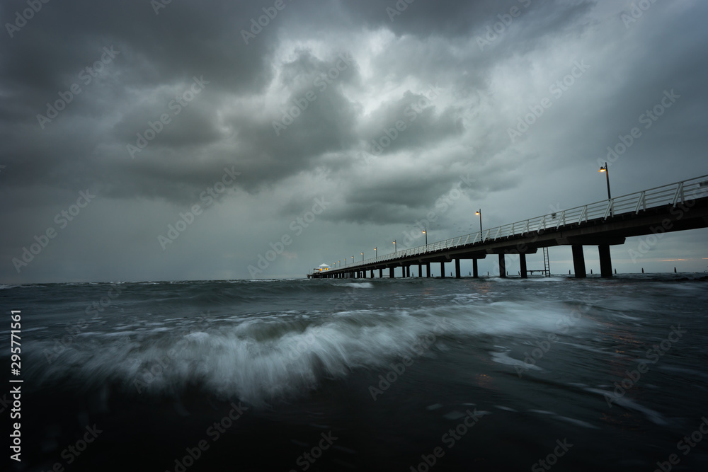 Fototapeta premium Stormy Jetty