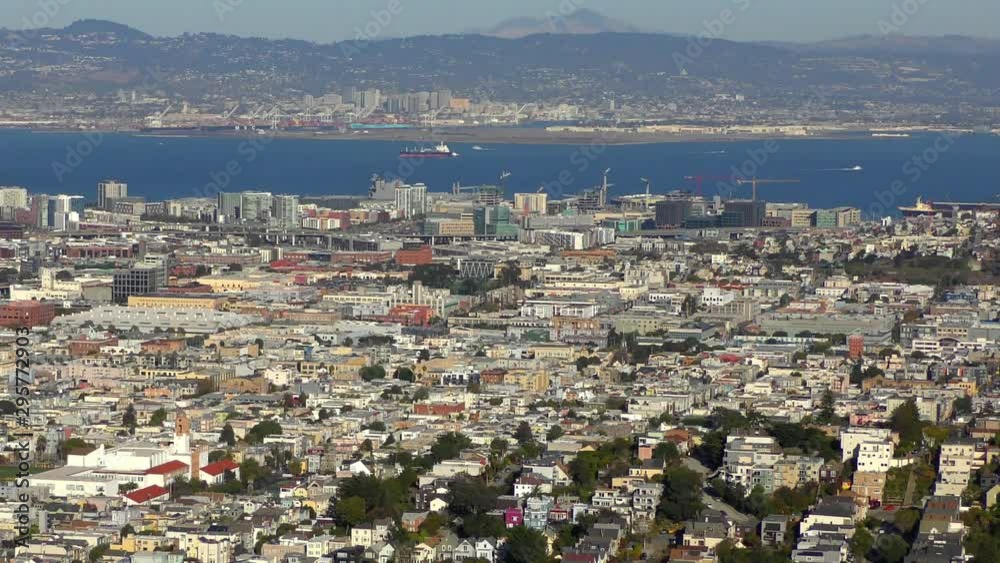 San Francisco Skyline as seen from Twin Peaks in San Francisco, California, USA, 2018 San Francisco Skyline as seen from Twin Peaks in San Francisco, California, USA, 2018