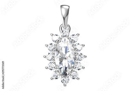Beautiful pendant on white ...