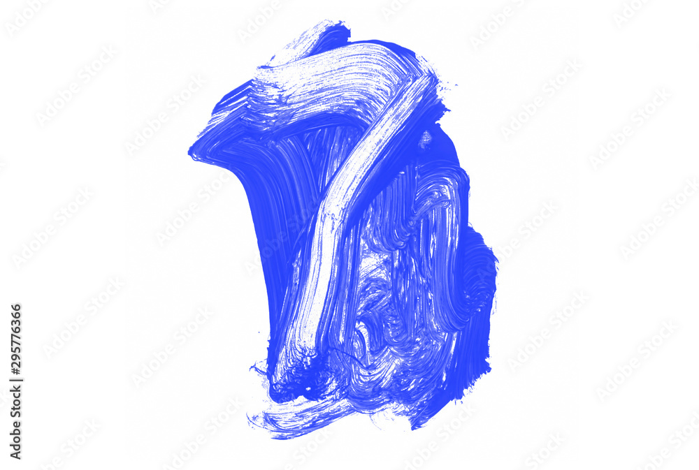 Fototapeta premium Blue watercolor stains backdrop