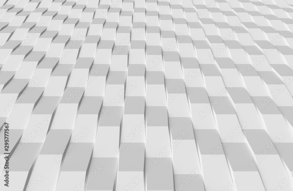 White decorative bricks abstract background, perspective White decorative bricks abstract background, perspective