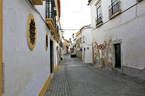 landscape on the street in Beja city Portugal