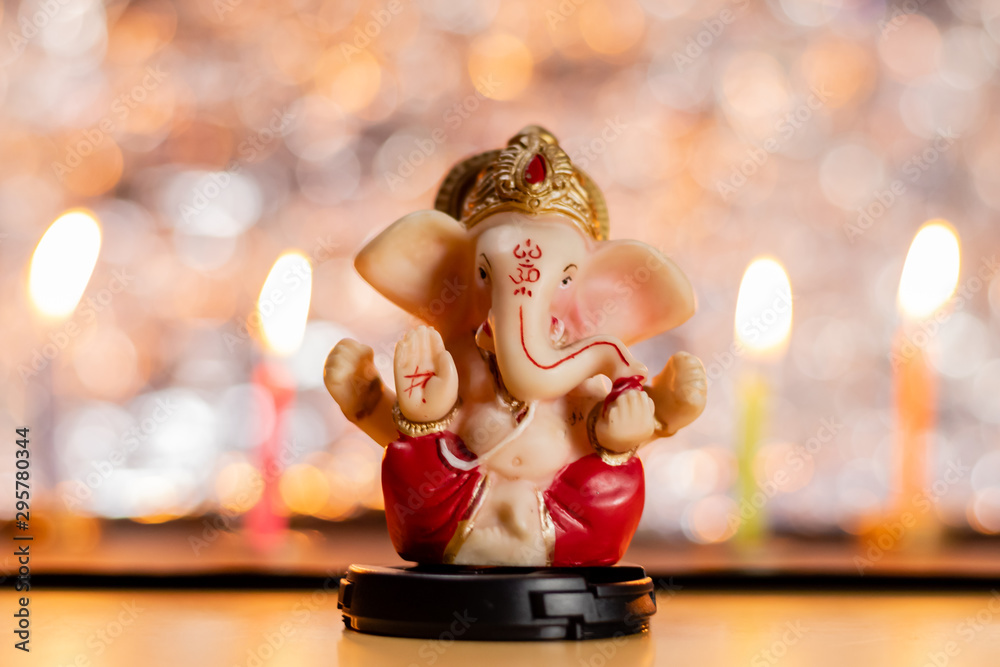 Ganesha the Hindu God of wisdom in Diwali concept Stock Photo Adobe