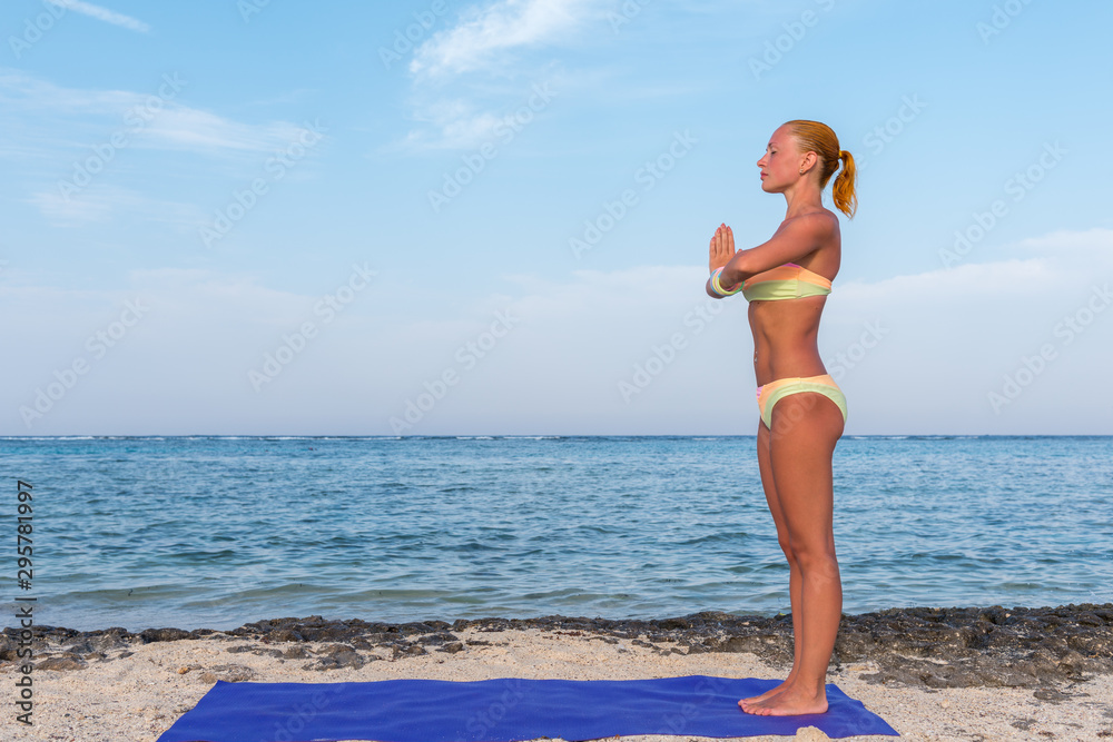 Woman doing yoga Woman doing yoga