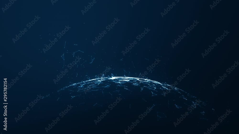 Abstract technology global digital network connections.
