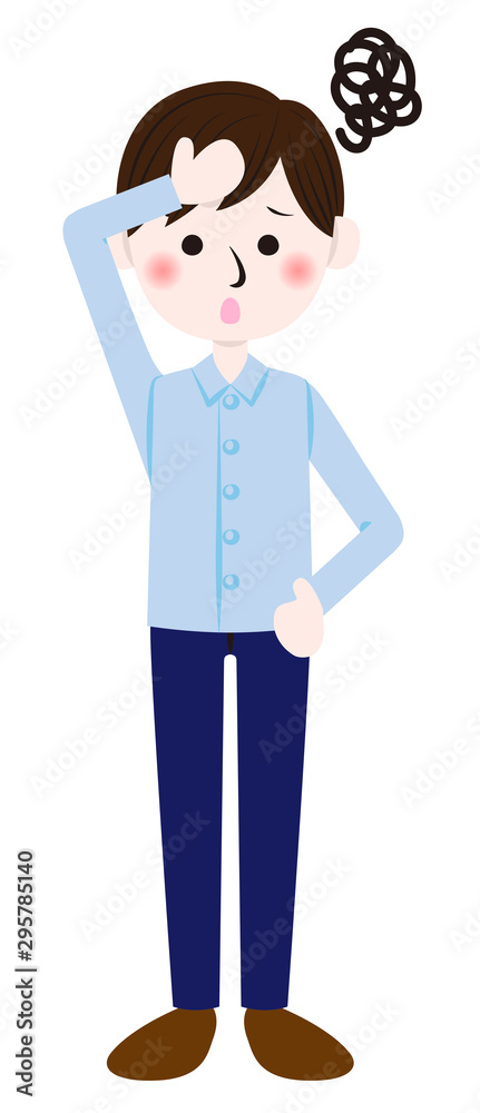 具合の悪い男性 具合の悪い男性