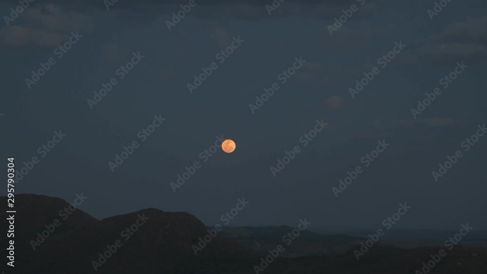 Full Moon Rise in the Mountains in Brazil Full Moon Rise in the Mountains in Brazil