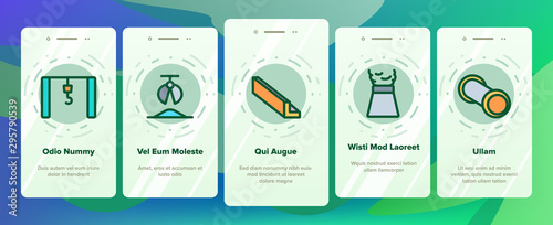 Metallurgy Onboarding Mobile App Page Screen Vector Icons Set Thin Line. Steel And Metal Tube Metallurgy Production Concept Linear Pictograms. Metallurgical Industry Color Contour Illustrations