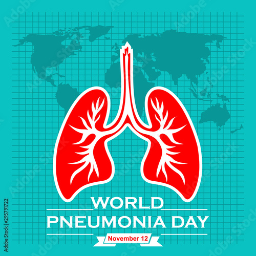 world pneumonia day concept, banner