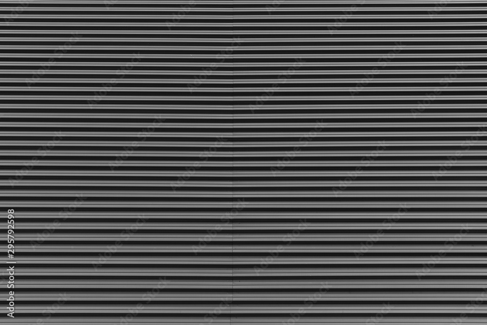 Stripe pattern on gray metal surface background. Front view, architecture design option. Stripe pattern on gray metal surface background. Front view, architecture design option.