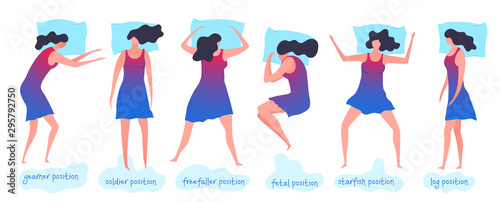 Sleeping posture icons