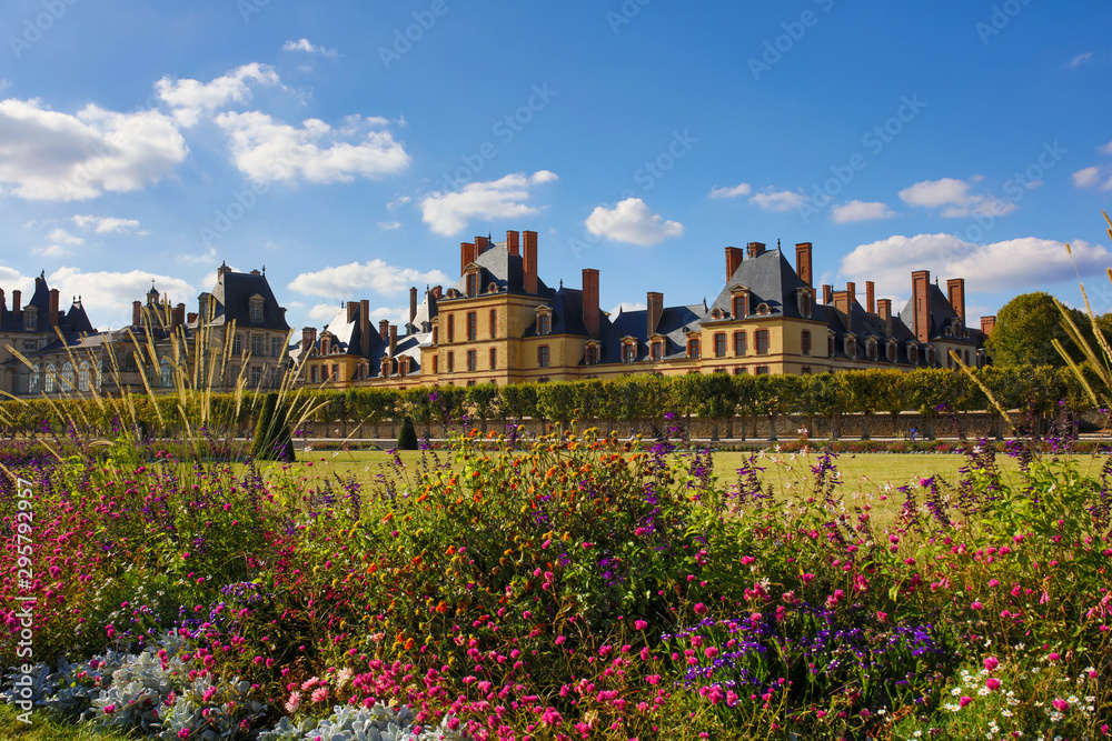 the castle of Fontainebleau