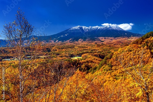 長野県・木曽御嶽山の紅葉