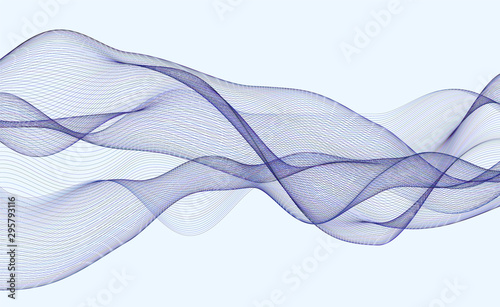 Wavy abstract background. V...