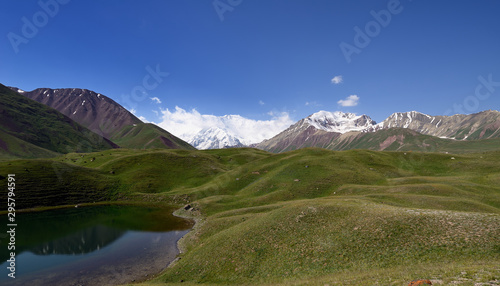 Kyrgyzstan, View on the Pamir mountains