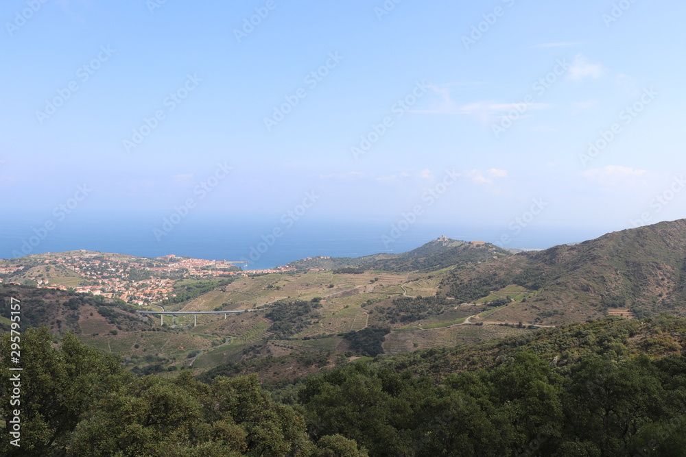 vue sur la mer et Collioure