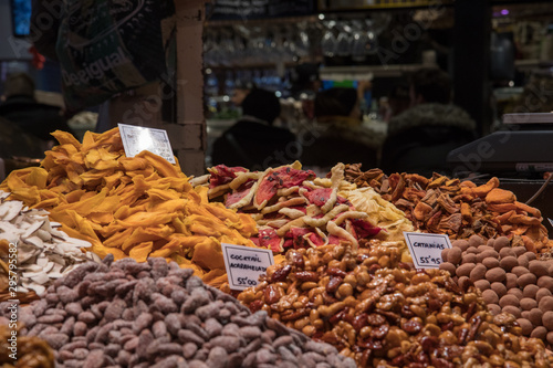 typical fruit market of a town