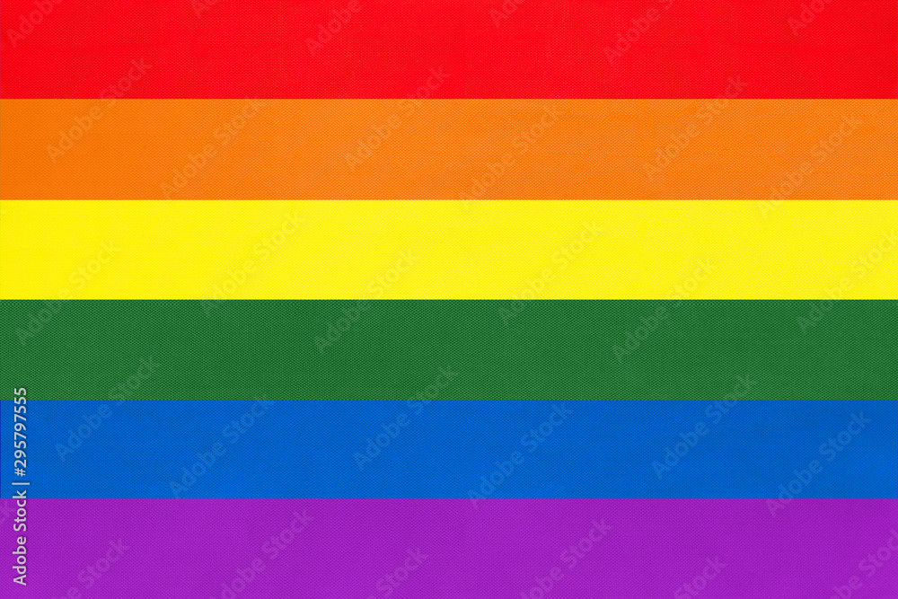 Rainbow flag, symbol of lgbt community. Homosexual background.