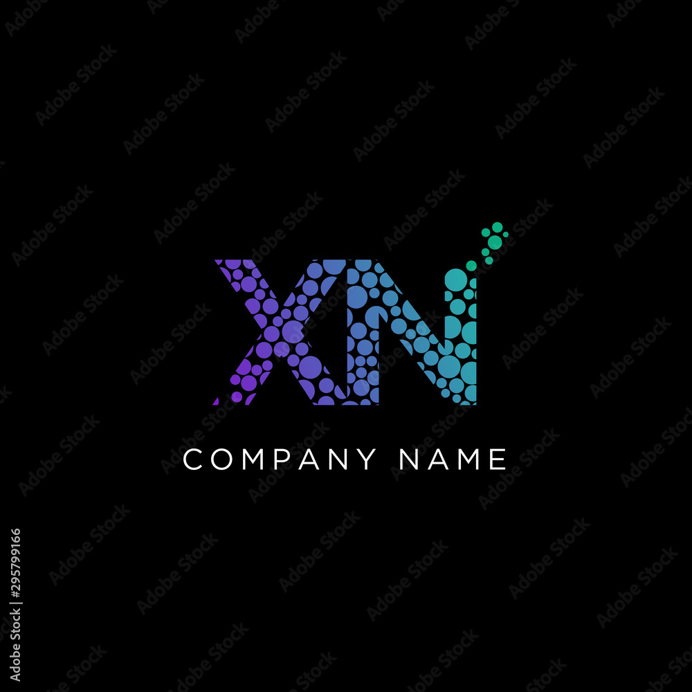 XN letter Logo Designs,X Initial name logo template