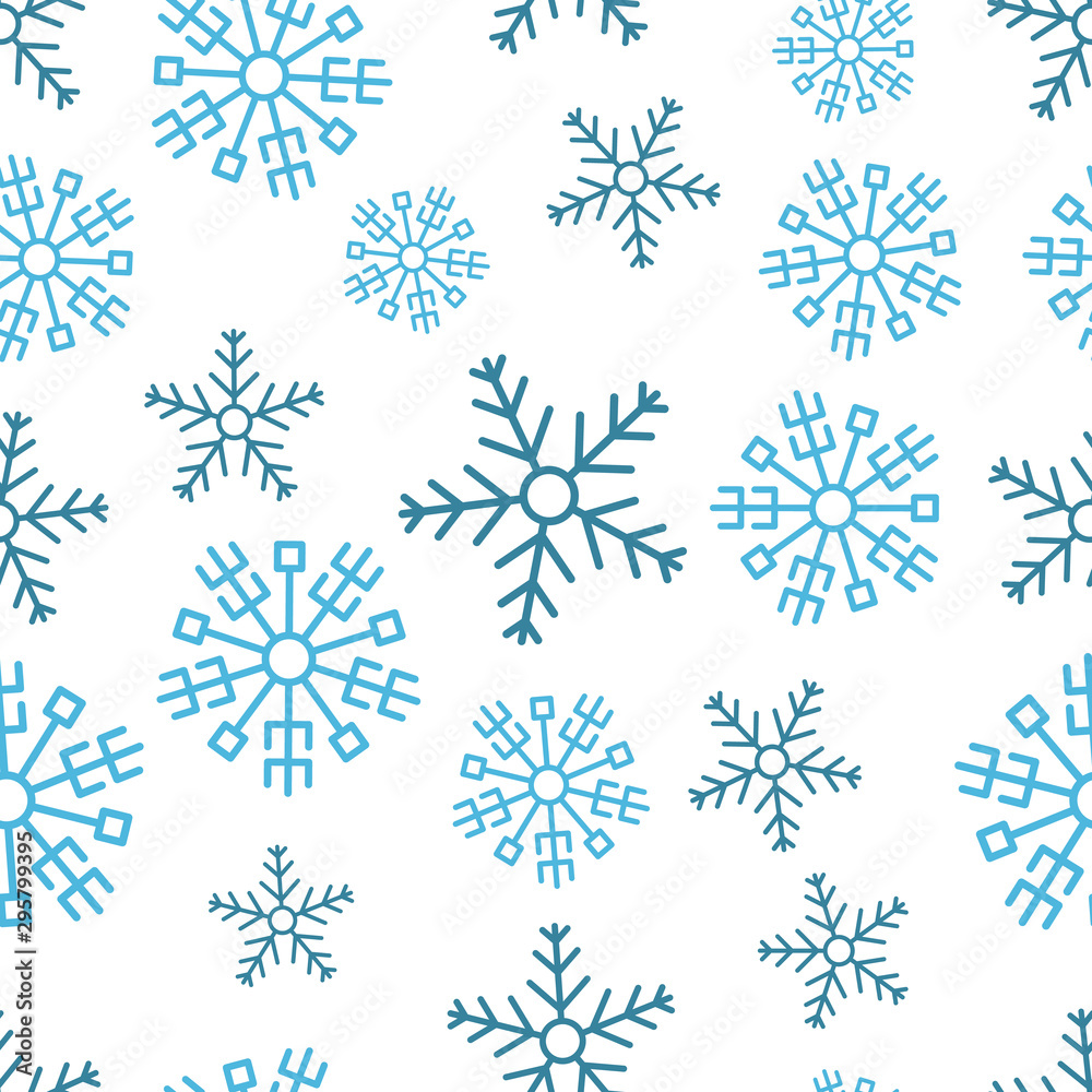Seamless background with snowflakes Seamless background with snowflakes