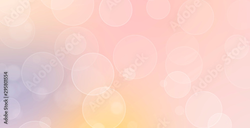 Fotografie Sweet bubble gum colors bokeh background with place for text