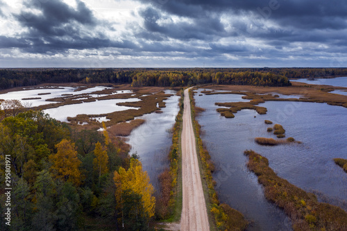 Owergrowing lake in autumn day, Kemeri National park, Latvia © Janis Smits