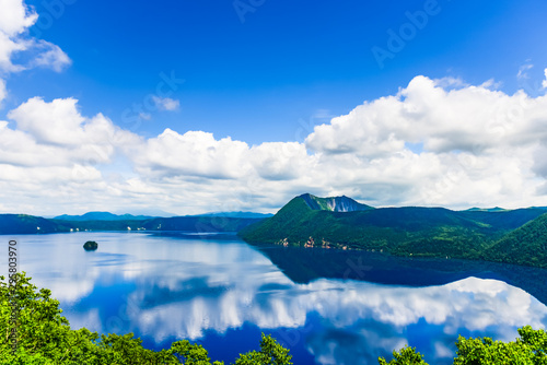 Lake Mashu,Akan National Park,Mashu-ko, Hokkaido, Japan photo