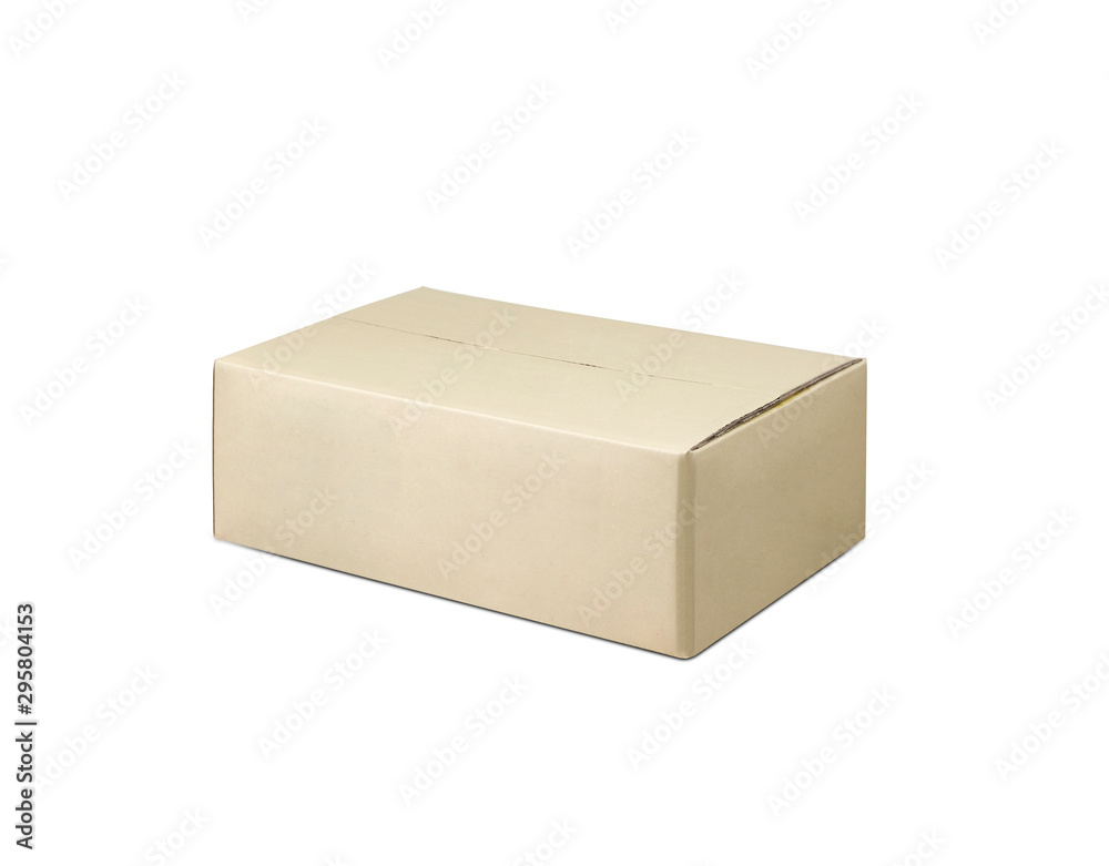 cardboard box on white background cardboard box on white background