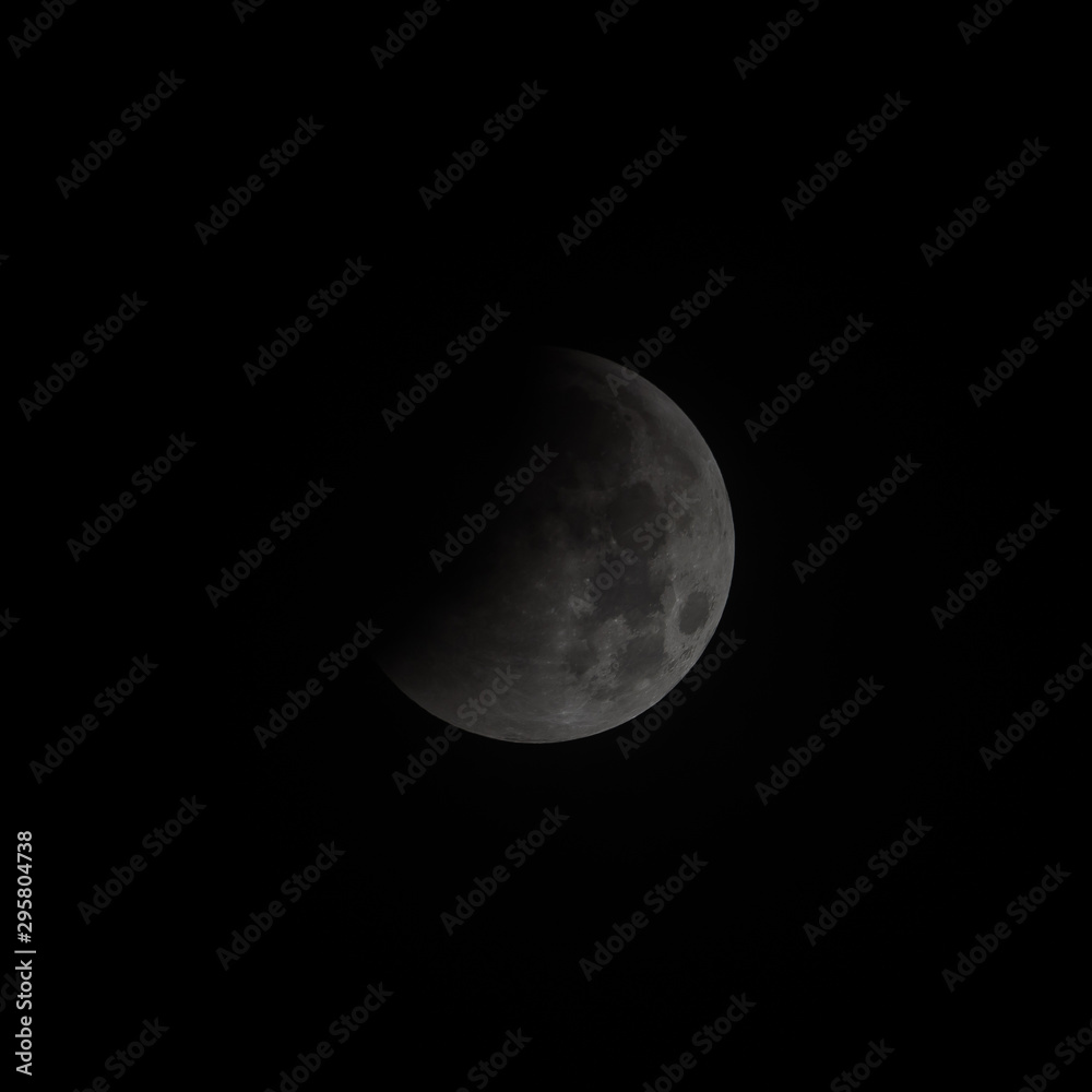 The moon on background The moon on background