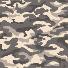 Fototapete Tarnmuster Wüsten Camouflage Muster Graubraun  © Glitter_Klo