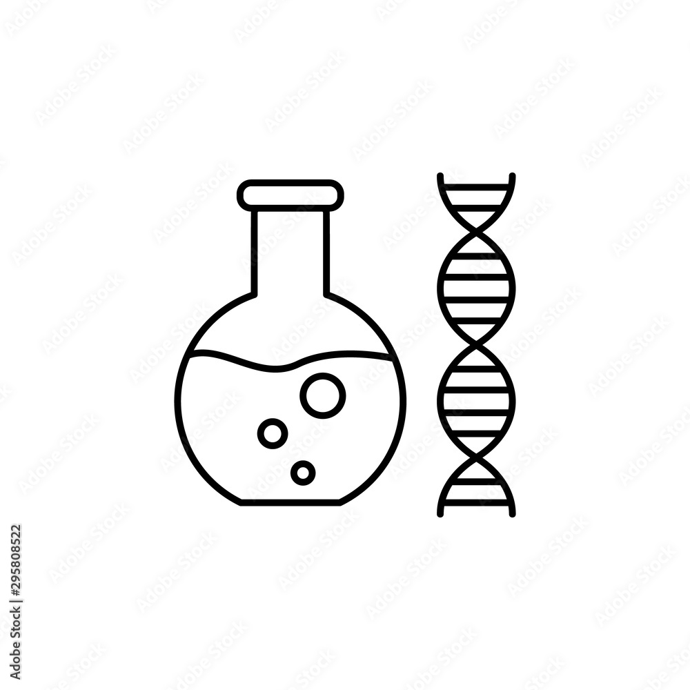 DNA icon. Element of future business thin line icon DNA icon. Element of future business thin line icon