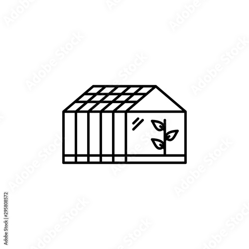 Greenhouse icon. Element of future business thin line icon