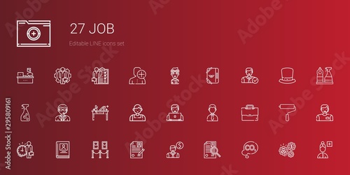 job icons set