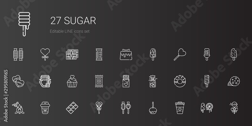 sugar icons set