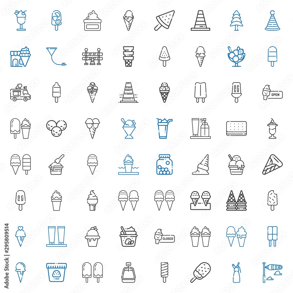 cone icons set cone icons set