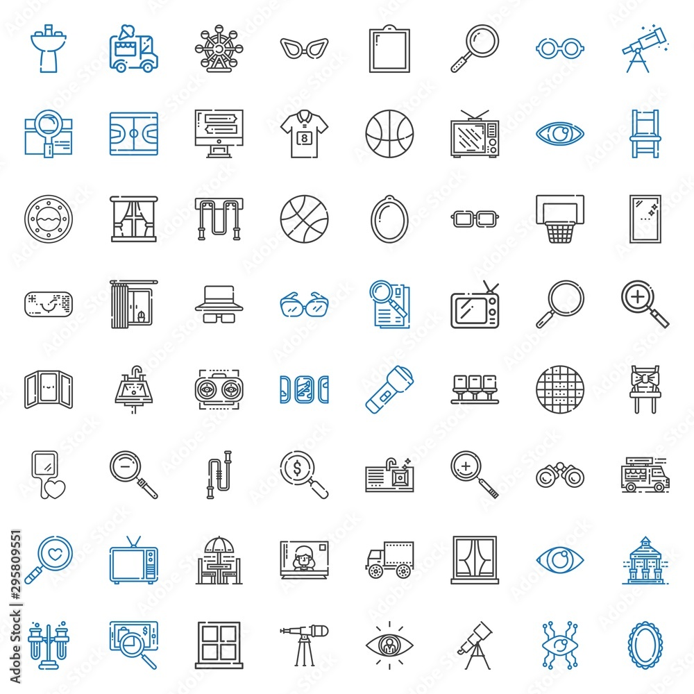 view icons set view icons set